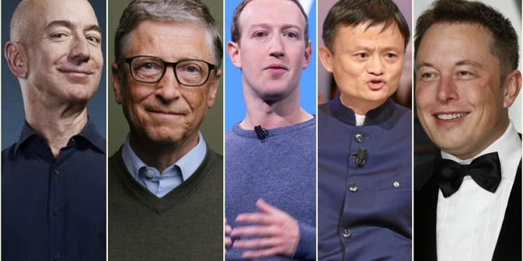 חמשת אנשים העשירים בעולם
