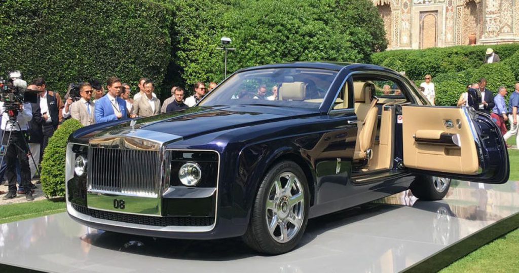 הרכב הכי יקר בעולם Rolls Royce Sweptail