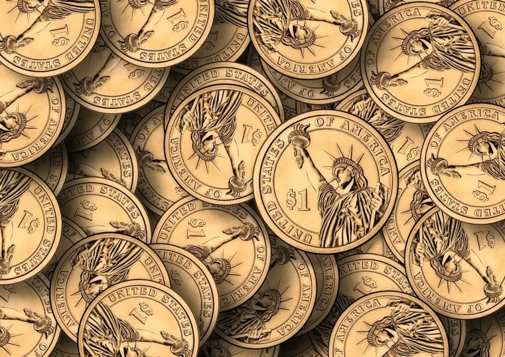תמונה של מטבעות אמרקיות