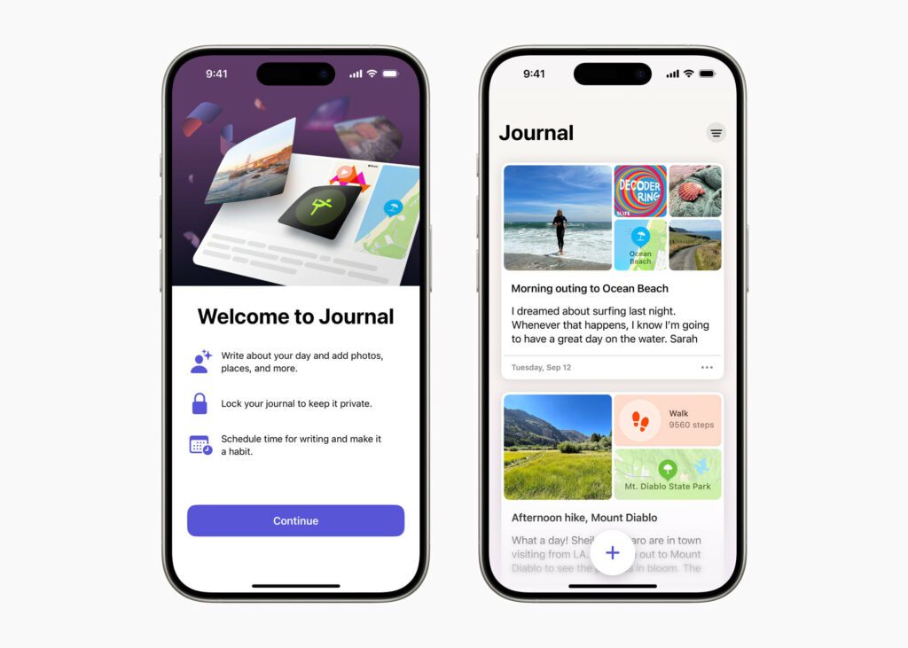 אפליקציית Journal